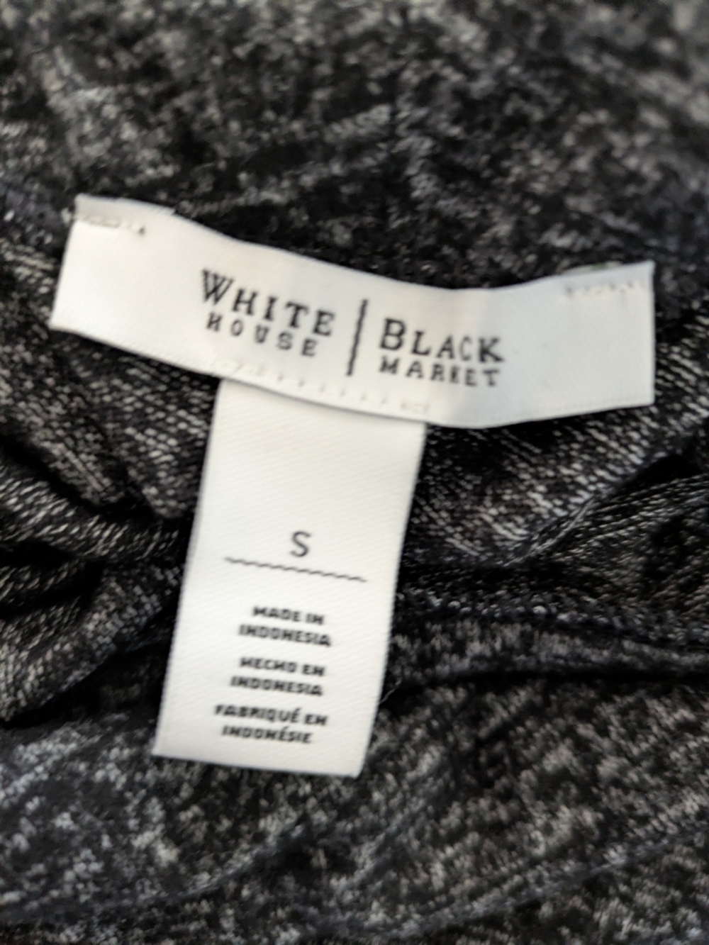 White House Black Market Tunic Top Size Small Gray Cowl Neck Poly Blend - Picture 2 of 7